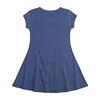 Little & Big Kid Girls Short Sleeve Barbie A-Line Dress