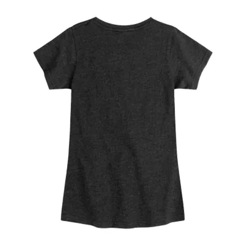 Little & Big Kid Girls Crew Neck Short Sleeve Regular Fit Barbie Graphic T-Shirt