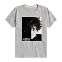 Little & Big Kid Boys Crew Neck Short Sleeve Regular Fit Whitney Houston Graphic T-Shirt