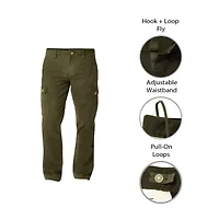 St. John's Bay Dexterity Mens Adaptive Stretch Fabric Easy-on + Easy-off Straight Fit Cargo Pant