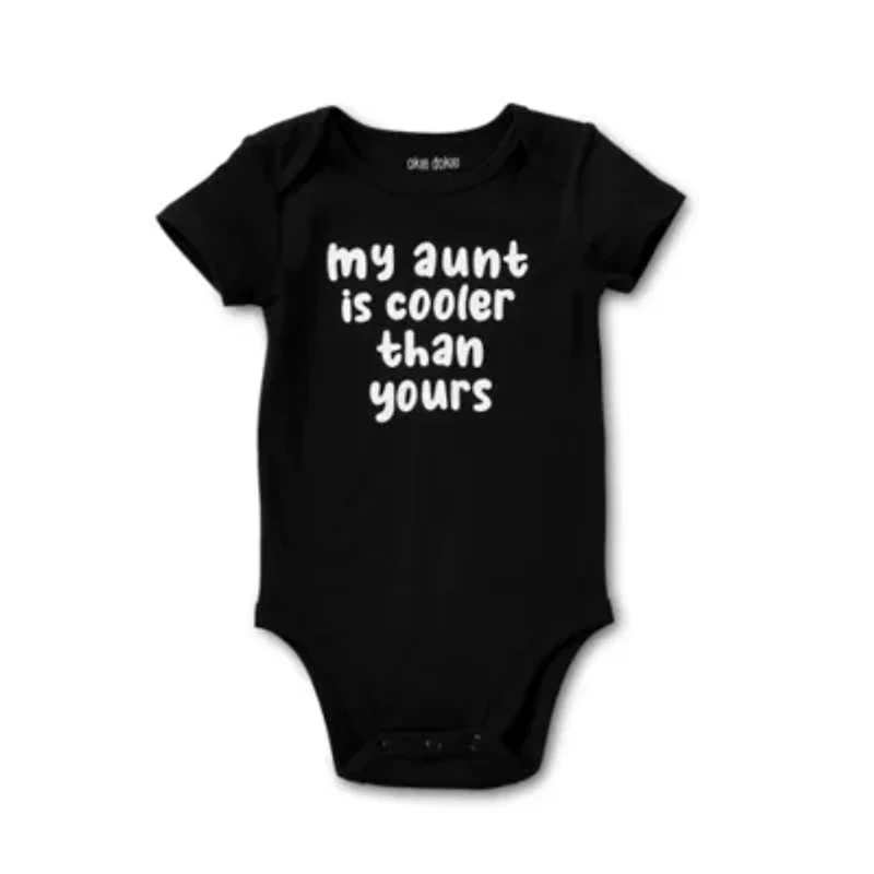 Okie Dokie Baby Unisex Round Neck Short Sleeve Rib Bodysuit