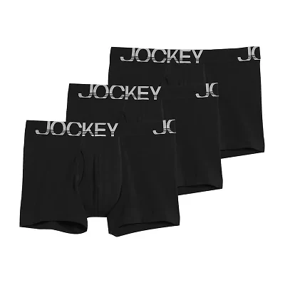 Jockey Active Stretch Mens 3 Pack Boxer Briefs 8797