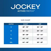 Jockey Active Stretch Mens 3 Pack Boxer Briefs 8797