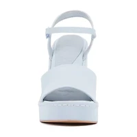Olivia Miller Womens Magnetic Wedge Sandals