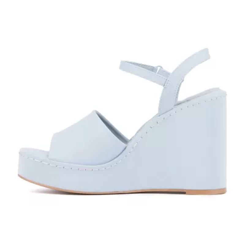 Olivia Miller Womens Magnetic Wedge Sandals