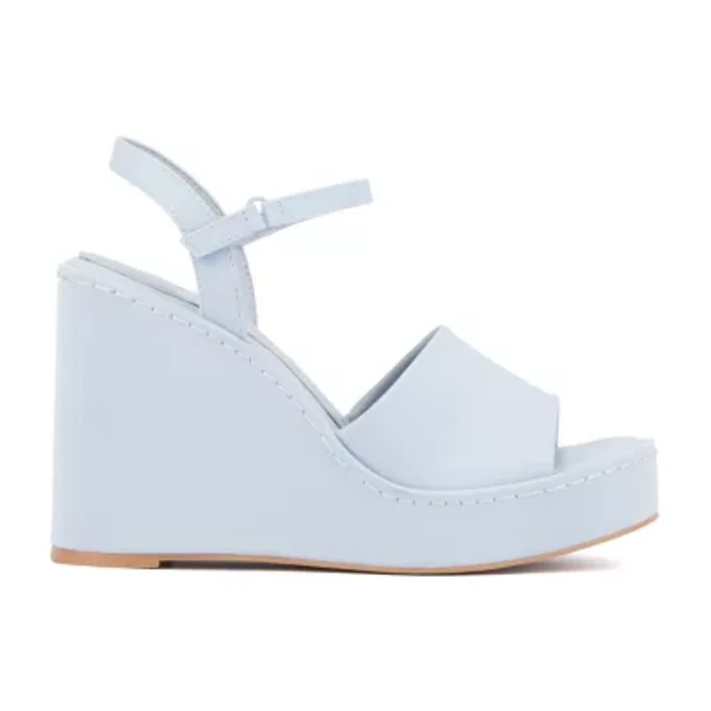 Olivia Miller Womens Magnetic Wedge Sandals