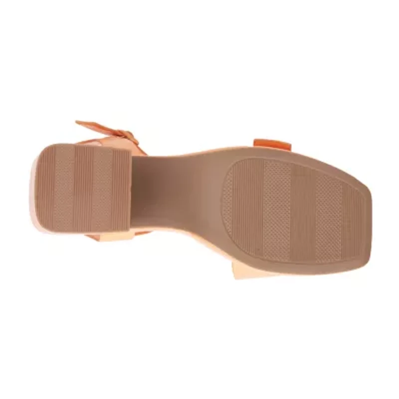 Olivia Miller Womens Slay Heeled Sandals