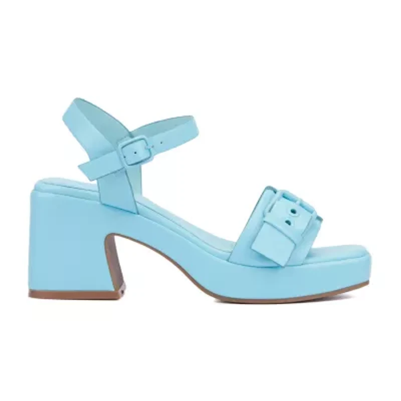 Olivia Miller Womens Slay Heeled Sandals