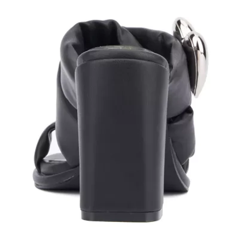 Olivia Miller Womens Lovey Dovey Heeled Sandals