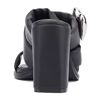 Olivia Miller Womens Lovey Dovey Heeled Sandals