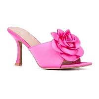 New York & Company Womens Gardenia Slide Sandals