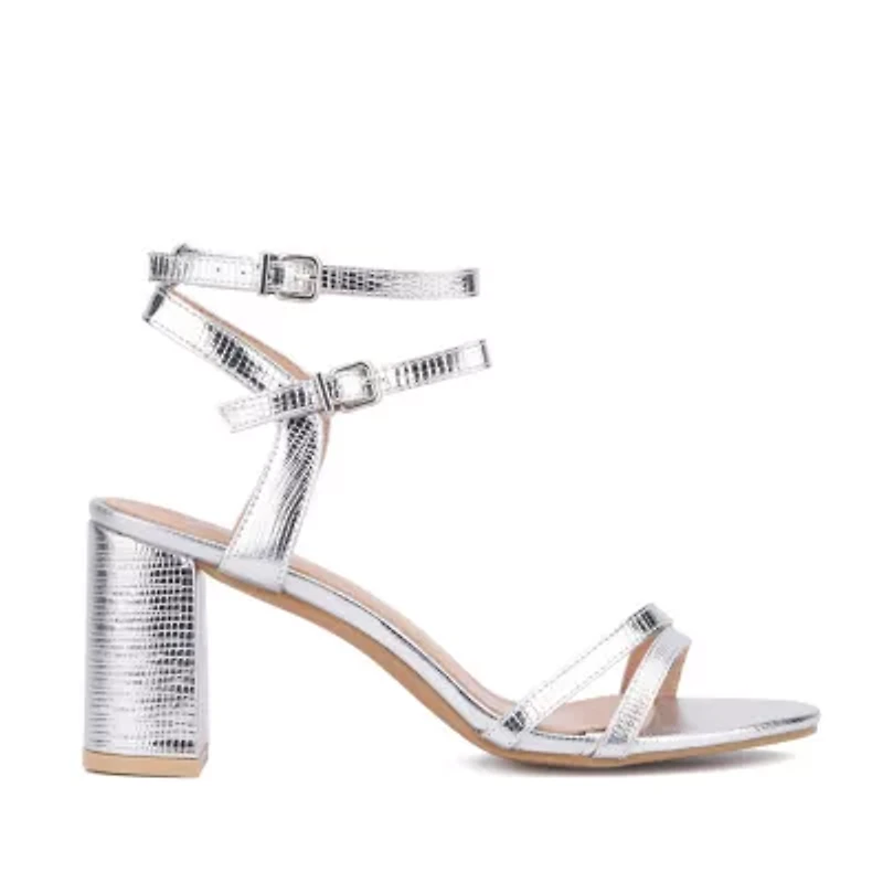 New York & Company Womens Laina Heeled Sandals