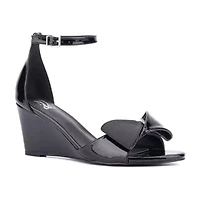 New York & Company Womens Shelby Wedge Sandals