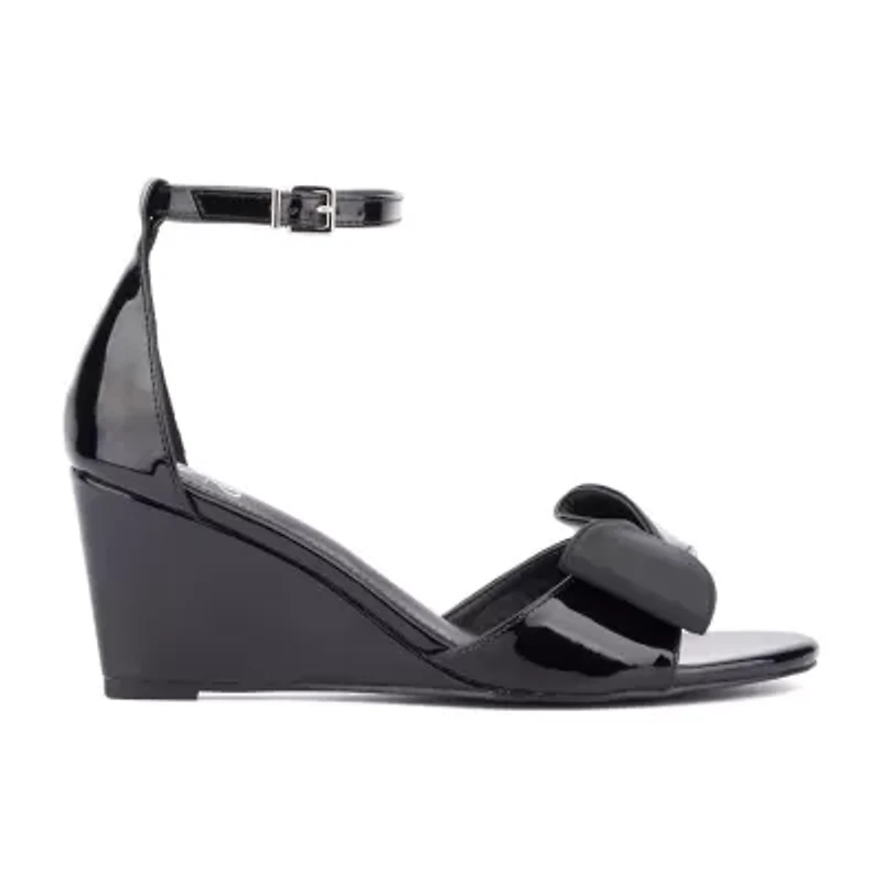 New York & Company Womens Shelby Wedge Sandals