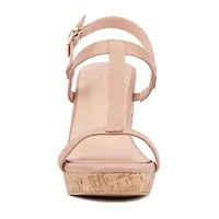 New York & Company Womens Aimee Wedge Sandals