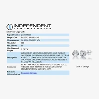 Ever Star (G / SI1-SI2) 2 CT. T.W. Lab-Grown Diamond 10K or 14K Gold Round Stud Earrings