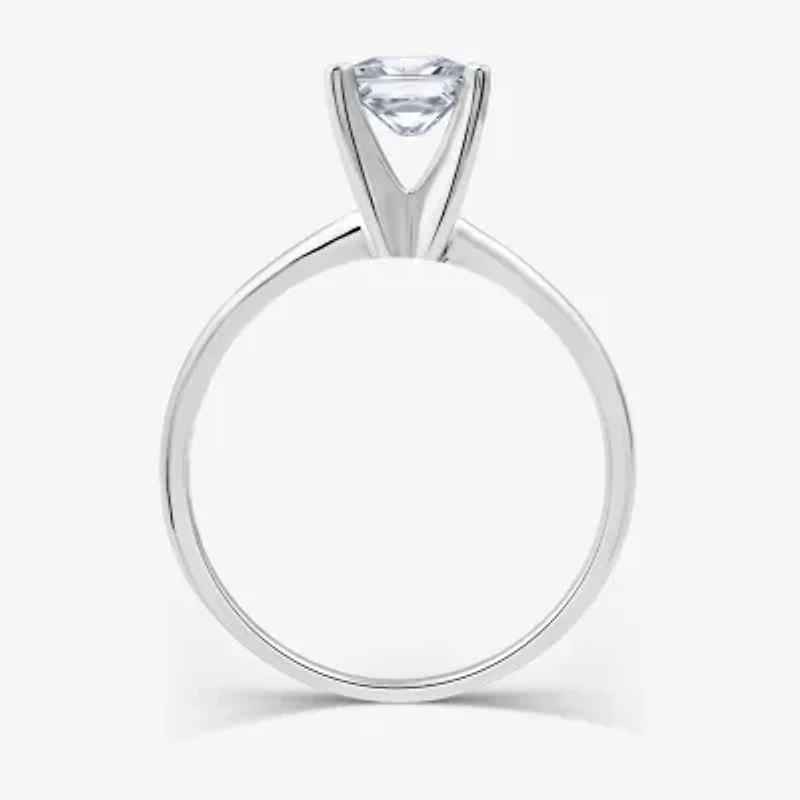 (G / Si1-Si2) Womens 1 CT. Lab Grown White Diamond 14K Gold Solitaire Engagement Ring