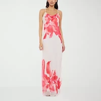 Premier Amour Womens Sleeveless Floral Maxi Dress