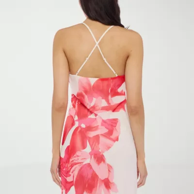 Premier Amour Womens Sleeveless Floral Maxi Dress