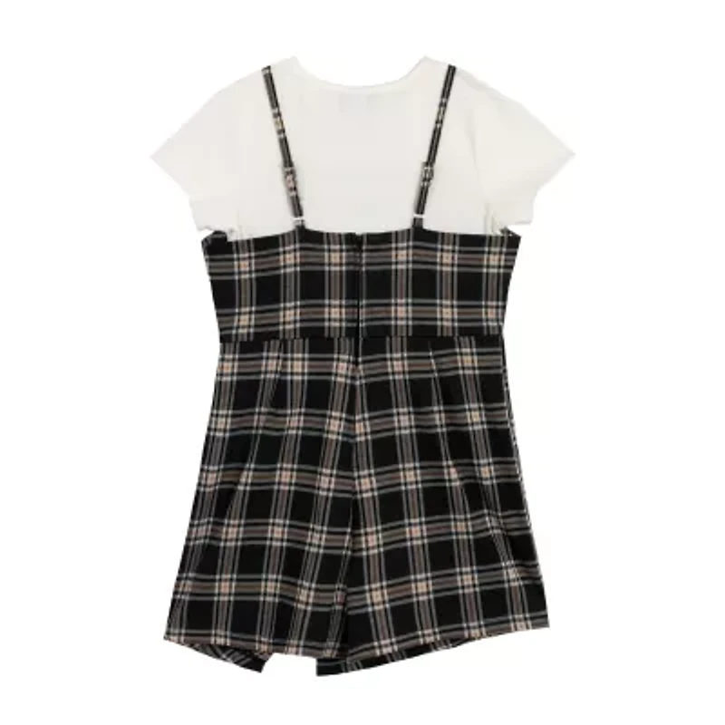Rare Editions Big Kid Girls Sleeveless Plaid Dress Set