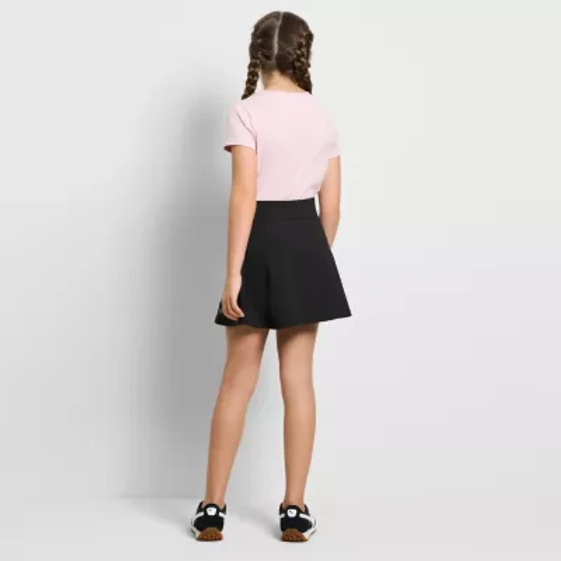 PUMA Big Kid Girls Moisture Wicking Knit Skort
