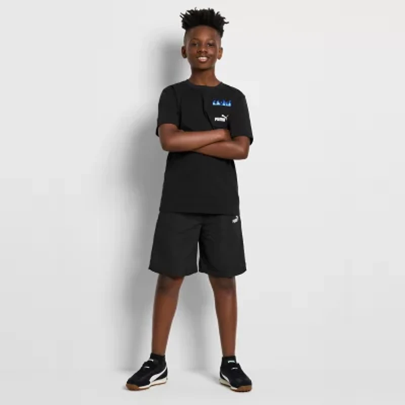 PUMA Big Boys Crew Neck Short Sleeve Graphic T-Shirt