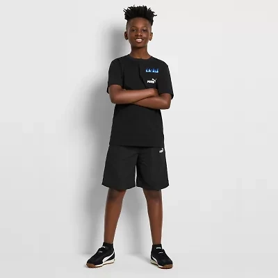 PUMA Big Boys Crew Neck Short Sleeve Graphic T-Shirt