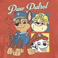 Nickelodeon Toddler Boys Crew Neck Short Sleeve Regular Fit Paw Patrol Graphic T-Shirt