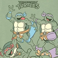 Nickelodeon Toddler Boys Crew Neck Short Sleeve Regular Fit Teenage Mutant Ninja Turtles Graphic T-Shirt