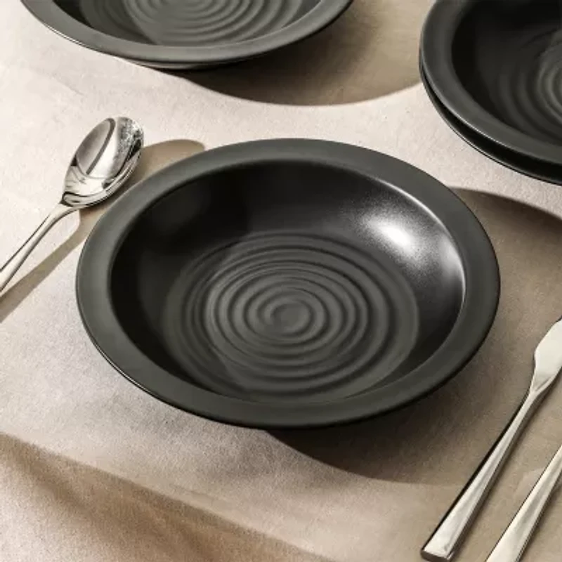 Stone + Lain Orbit 4-pc. Stoneware Pasta Bowl