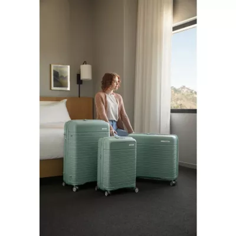 Samsonite Elevation Plus Inch Hardside Checked Spinner Luggage