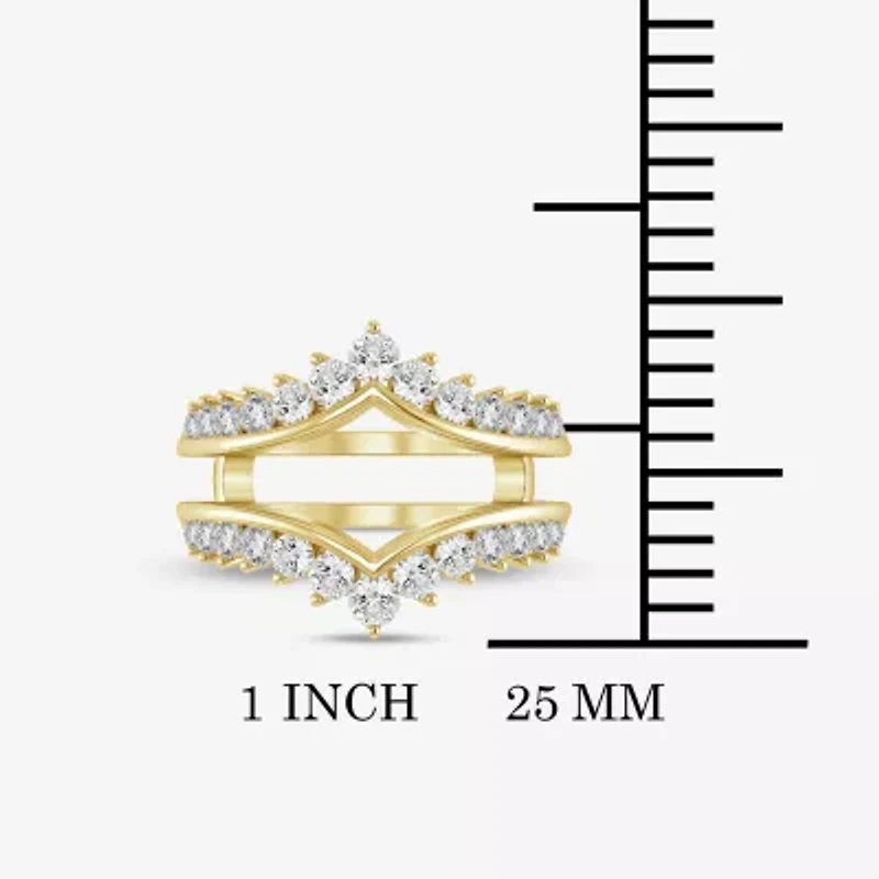 (I / Si2) Womens 1 CT. T.W. Lab Grown White Diamond 14K Gold Band
