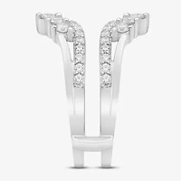 (I / Si2) Womens 1 CT. T.W. Lab Grown White Diamond 14K Gold Ring Guard