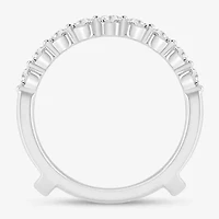 (I / Si2) Womens 1 CT. T.W. Lab Grown White Diamond 14K Gold Ring Guard