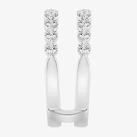 (I / Si2) Womens 1 CT. T.W. Lab Grown White Diamond 14K Gold Ring Guard