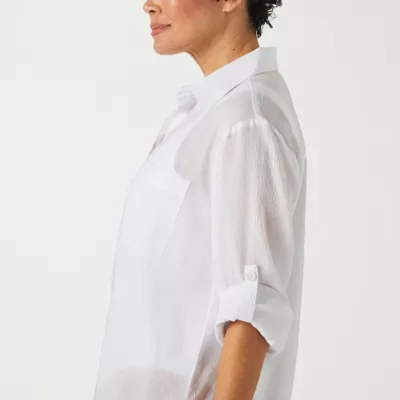 Sonnet Shores Womens Dress Swimsuit Cover-Up