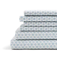 Home Expressions Cool And Crisp 6pc Cotton Percale Sheet Set