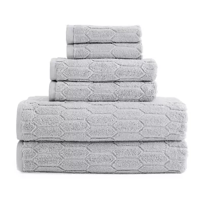 Liz Claiborne Signature Plush Textured 6-pc. Bath Towel Set