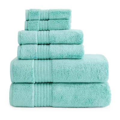 Liz Claiborne Signature Plush Solid 6-pc. Towel Set