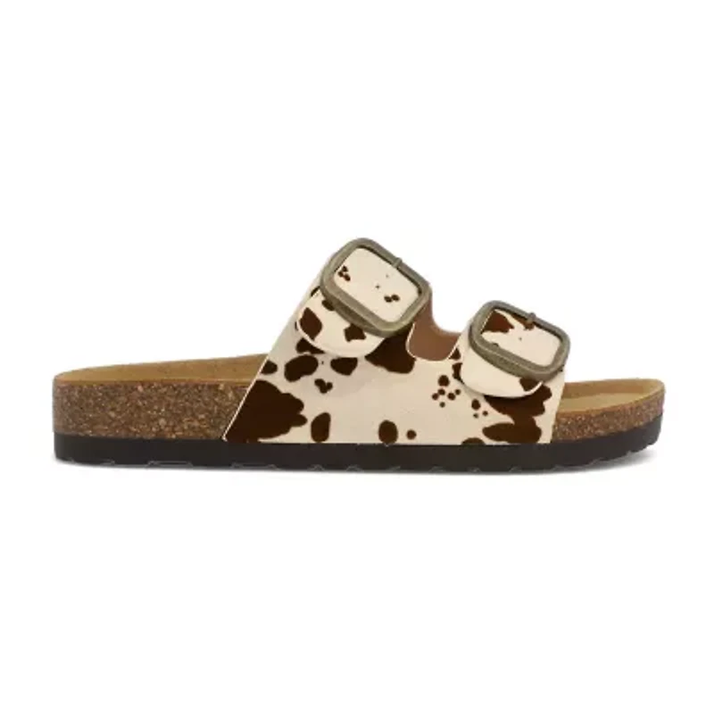 Mia Girl Elyana Womens Adjustable Strap Footbed Sandals