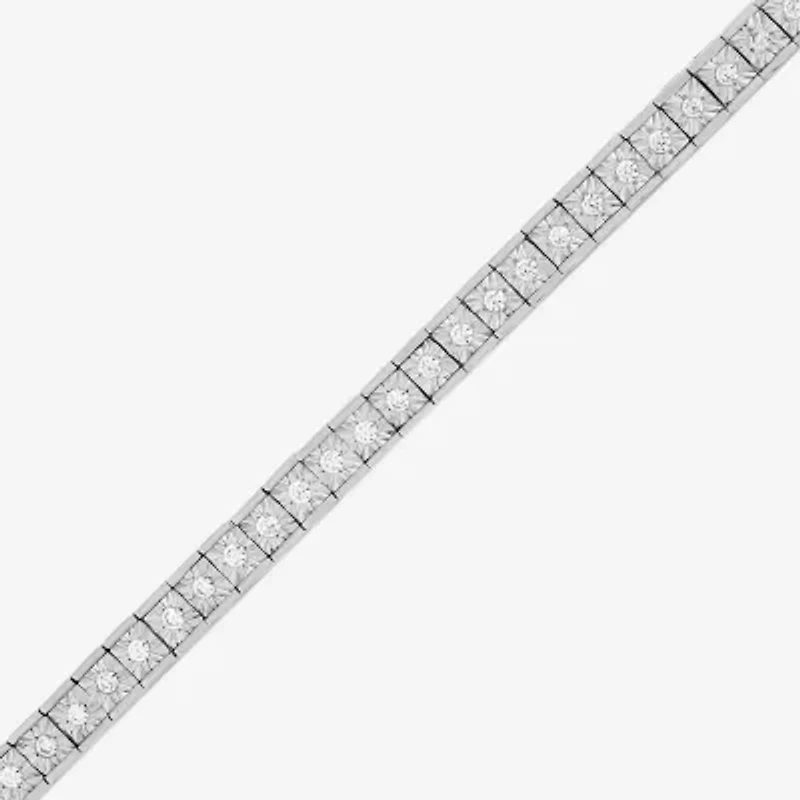 Limited Quantities! Womens White Diamond Sterling Silver 22 Inch Tennis Necklace