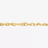 Womens 14K Gold 8 1/2 Inch Semisolid Rolo Chain Bracelet