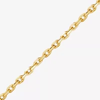 Womens 14K Gold 8 1/2 Inch Semisolid Rolo Chain Bracelet