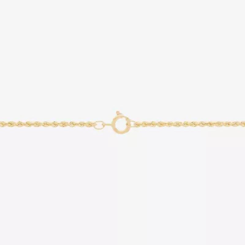 Womens 14K Gold 22 Inch Rope Chain Necklace