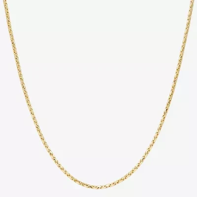 Womens 14K Gold 18 Inch Chain Necklace