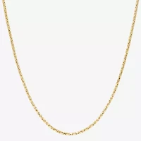 Womens 14K Gold 18 Inch Chain Necklace