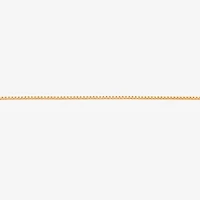 Womens 14K Gold Inch Box Chain Necklace
