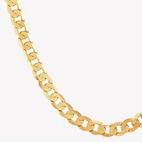 Mens 14K Gold 24 Inch Curb Chain Necklace