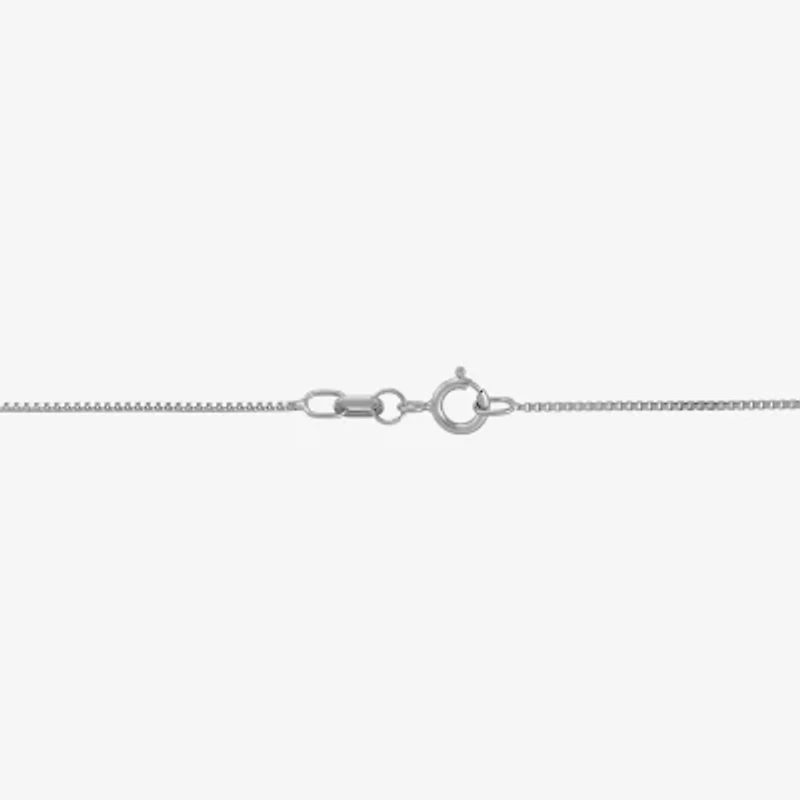 Womens 14K Gold Inch Box Chain Necklace