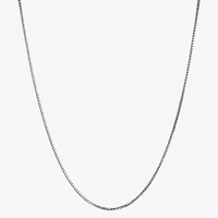 Womens 14K Gold Inch Box Chain Necklace